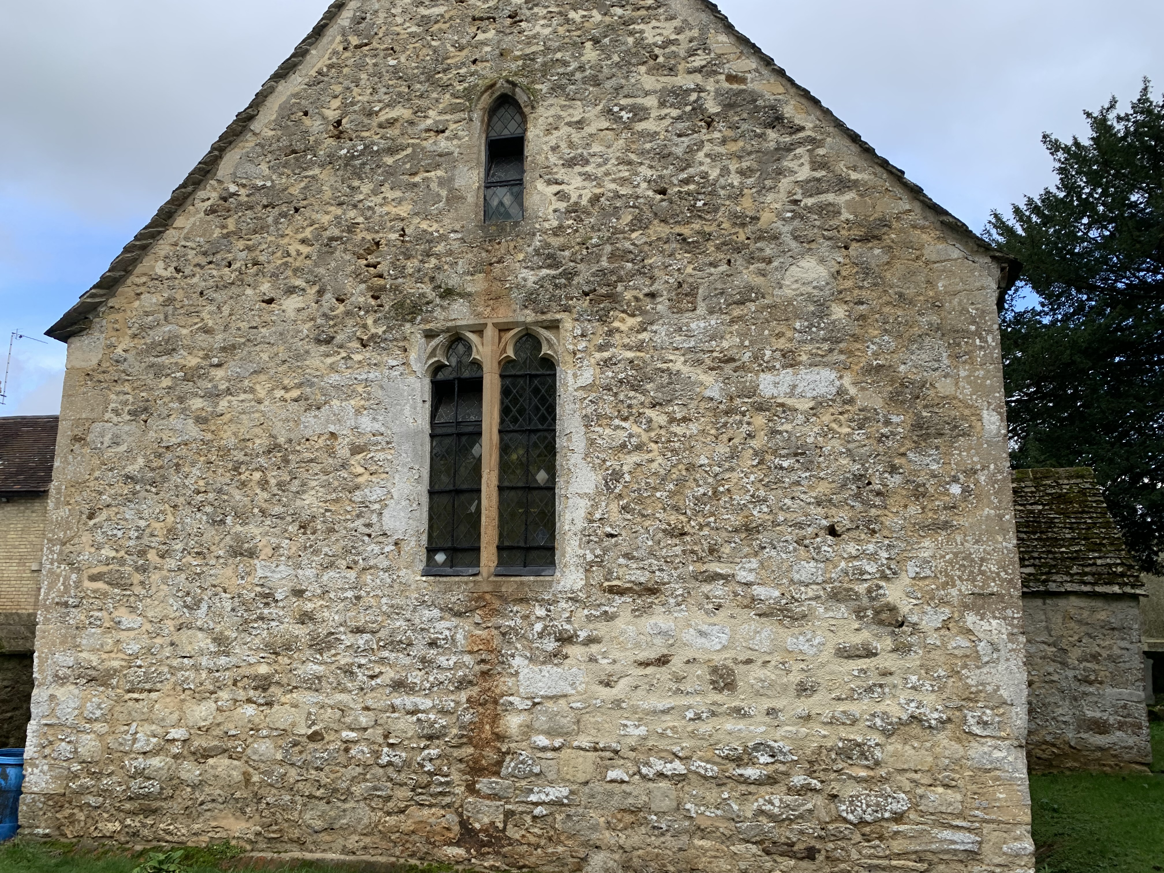 The exterior of the Church of St. Margaret of Antioch, as seen from the graveyard